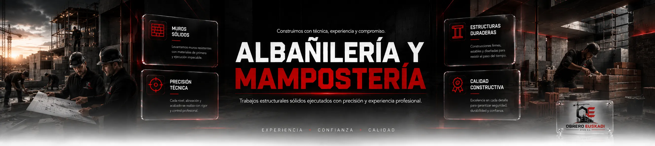 Albañilería y mampostería en Euskadi