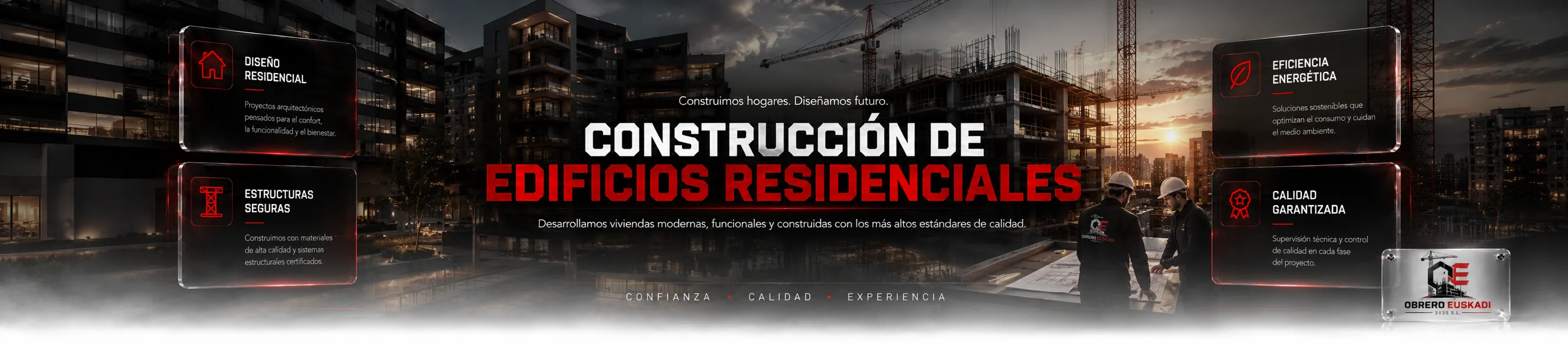 Construcción de edificios residenciales en Euskadi