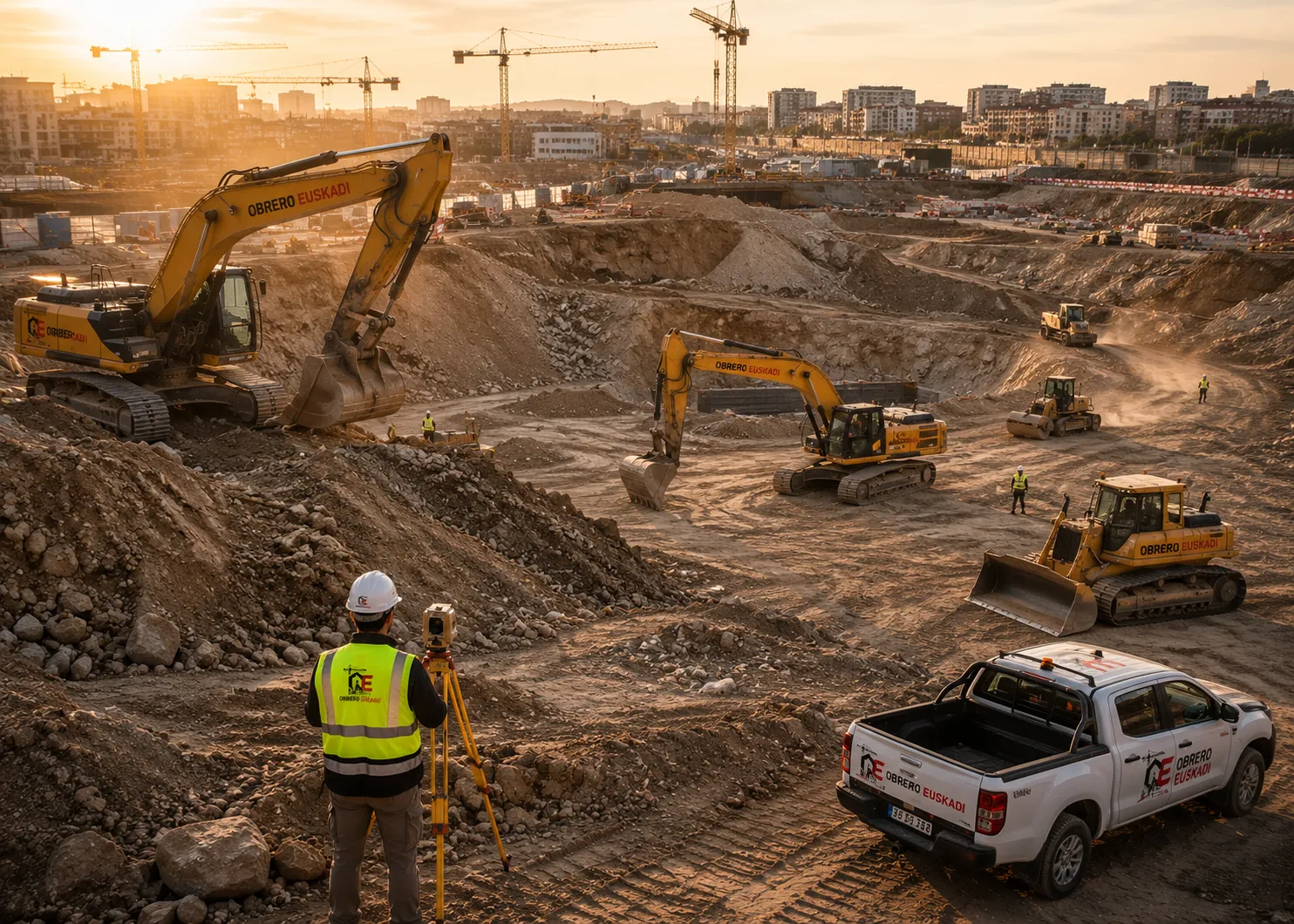Excavación, cimentación y preparación del terreno